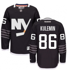 Women's Reebok New York Islanders #86 Nikolay Kulemin Authentic Black Third NHL Jersey