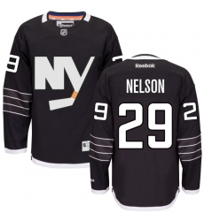Youth Reebok New York Islanders #29 Brock Nelson Premier Black Third NHL Jersey