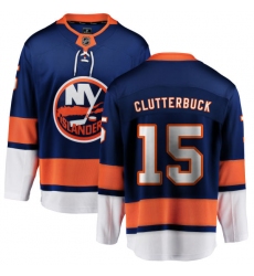 Men's New York Islanders #15 Cal Clutterbuck Fanatics Branded Royal Blue Home Breakaway NHL Jersey
