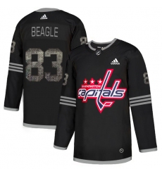 Men's Adidas Washington Capitals #83 Jay Beagle Black Authentic Classic Stitched NHL Jersey