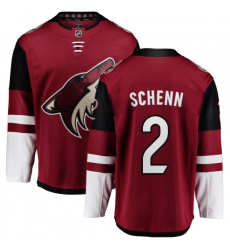 Youth Arizona Coyotes #2 Luke Schenn Fanatics Branded Burgundy Red Home Breakaway NHL Jersey