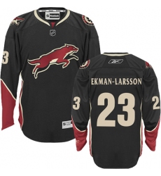 Youth Reebok Arizona Coyotes #23 Oliver Ekman-Larsson Authentic Black Third NHL Jersey