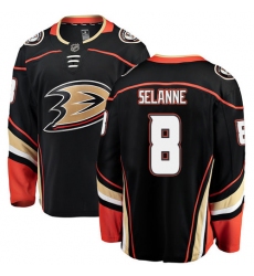 Youth Anaheim Ducks #8 Teemu Selanne Fanatics Branded Black Home Breakaway NHL Jersey