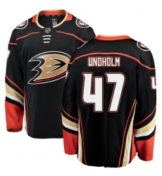 Youth Anaheim Ducks #47 Hampus Lindholm Fanatics Branded Black Home Breakaway NHL Jersey
