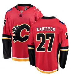 Men's Calgary Flames #27 Dougie Hamilton Fanatics Branded Red Home Breakaway NHL Jersey