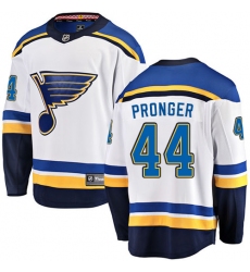 Youth St. Louis Blues #44 Chris Pronger Fanatics Branded White Away Breakaway NHL Jersey
