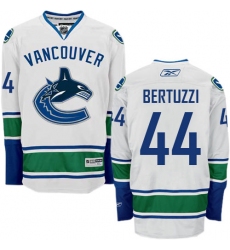 Men's Reebok Vancouver Canucks #44 Todd Bertuzzi Authentic White Away NHL Jersey