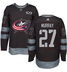 Men's Adidas Columbus Blue Jackets #27 Ryan Murray Premier Black 1917-2017 100th Anniversary NHL Jersey