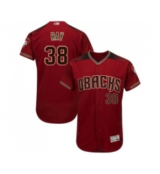 Men's Arizona Diamondbacks #38 Robbie Ray Red Alternate Authentic Collection Flex Base Baseball Jersey