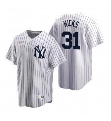 Men's Nike New York Yankees #40 Luis Severino Gray Cooperstown Collection Road Stitched Baseball Jersey