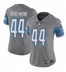Women's Nike Detroit Lions #44 Jalen Reeves-Maybin Limited Steel Rush Vapor Untouchable NFL Jersey