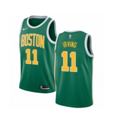 Men's Nike Boston Celtics #11 Kyrie Irving Green Swingman Jersey - Earned Edition