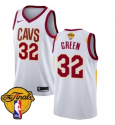 Youth Nike Cleveland Cavaliers #32 Jeff Green Swingman White 2018 NBA Finals Bound NBA Jersey - Association Edition