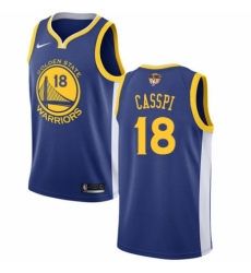 Youth Nike Golden State Warriors #18 Omri Casspi Swingman Royal Blue Road 2018 NBA Finals Bound NBA Jersey - Icon Edition