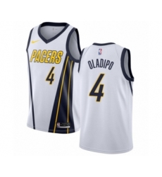 Women's Nike Indiana Pacers #4 Victor Oladipo White Swingman Jersey - Earned Edition