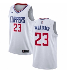 Women's Nike Los Angeles Clippers #23 Louis Williams Authentic White NBA Jersey - Association Edition