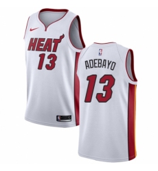 Men's Nike Miami Heat #13 Edrice Adebayo Swingman NBA Jersey - Association Edition