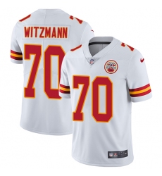 Men's Nike Kansas City Chiefs #70 Bryan Witzmann White Vapor Untouchable Limited Player NFL Jersey