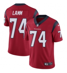 Men's Nike Houston Texans #74 Kendall Lamm Red Alternate Vapor Untouchable Limited Player NFL Jersey