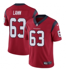Youth Nike Houston Texans #63 Kendall Lamm Red Alternate Vapor Untouchable Limited Player NFL Jersey