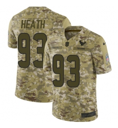 Youth Nike Houston Texans #93 Joel Heath Limited Camo 2018 Salute to Service NFL Jersey