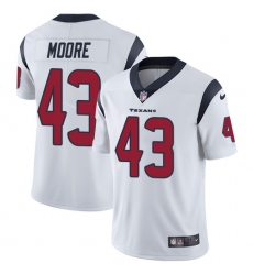 Men's Nike Houston Texans #43 Corey Moore White Vapor Untouchable Limited Player NFL Jersey