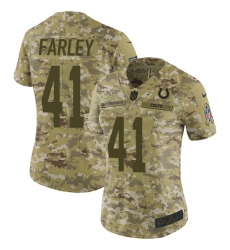 Women's Nike Indianapolis Colts #41 Matthias Farley Limited Camo 2018 Salute to Service NFL Jersey