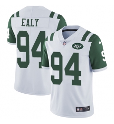 Men's Nike New York Jets #94 Kony Ealy White Vapor Untouchable Limited Player NFL Jersey