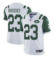 Men's Nike New York Jets #23 Terrence Brooks White Vapor Untouchable Limited Player NFL Jersey