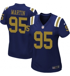 Women's Nike New York Jets #95 Josh Martin Limited Navy Blue Alternate NFL Jersey