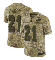 Men's Nike Philadelphia Eagles #21 Ronald Darby Limited Camo 2018 Salute to Service NFL Jersey