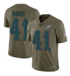 Men's Nike Philadelphia Eagles #41 Ronald Darby Limited Olive 2017 Salute to Service NFL Jersey