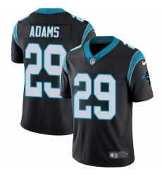 Men's Nike Carolina Panthers #29 Mike Adams Black Team Color Vapor Untouchable Limited Player NFL Jersey