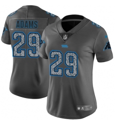 Women's Nike Carolina Panthers #29 Mike Adams Gray Static Vapor Untouchable Limited NFL Jersey