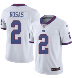 Youth Nike New York Giants #2 Aldrick Rosas Limited White Rush Vapor Untouchable NFL Jersey