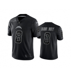 Men's Los Angeles Chargers #8 Kyle Van Noy Black Reflective Limited Stitched Football Jersey