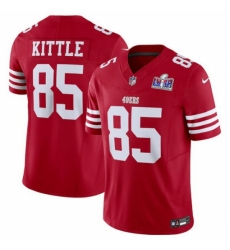 Men's San Francisco 49ers #85 George Kittle Red 2023 F U S E Vapor Untouchable Limited Stitched Football 2024 Super Bowl LVIII Jersey