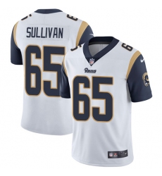 Youth Nike Los Angeles Rams #65 John Sullivan White Vapor Untouchable Limited Player NFL Jersey