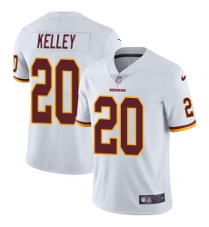 Men's Nike Washington Redskins #20 Rob Kelley White Vapor Untouchable Limited Player NFL Jersey