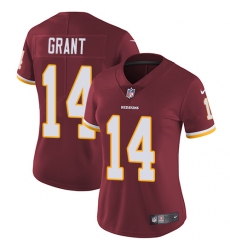 Women's Nike Washington Redskins #14 Ryan Grant Burgundy Red Team Color Vapor Untouchable Limited Player NFL Jersey