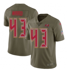 Youth Nike Tampa Bay Buccaneers #43 T.J. Ward Limited Olive 2017 Salute to Service NFL Jersey