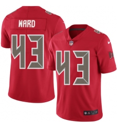 Youth Nike Tampa Bay Buccaneers #43 T.J. Ward Limited Red Rush Vapor Untouchable NFL Jersey