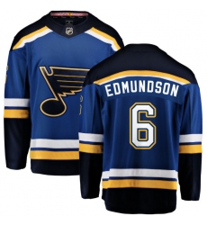 Men's St. Louis Blues #6 Joel Edmundson Fanatics Branded Royal Blue Home Breakaway NHL Jersey