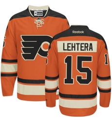 Men's Reebok Philadelphia Flyers #15 Jori Lehtera Authentic Orange New Third NHL Jersey