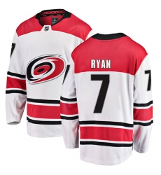 Men's Carolina Hurricanes #7 Derek Ryan Fanatics Branded White Away Breakaway NHL Jersey