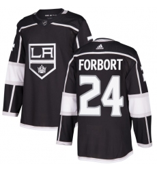 Men's Adidas Los Angeles Kings #24 Derek Forbort Authentic Black Home NHL Jersey