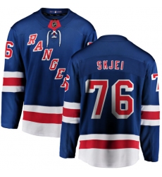 Men's New York Rangers #76 Brady Skjei Fanatics Branded Royal Blue Home Breakaway NHL Jersey