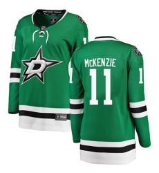 Women's Dallas Stars #11 Curtis McKenzie Authentic Green Home Fanatics Branded Breakaway NHL Jersey