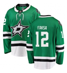 Youth Dallas Stars #12 Radek Faksa Authentic Green Home Fanatics Branded Breakaway NHL Jersey
