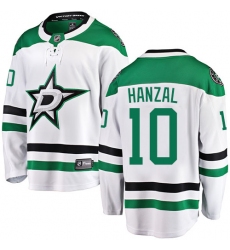 Youth Dallas Stars #10 Martin Hanzal Authentic White Away Fanatics Branded Breakaway NHL Jersey